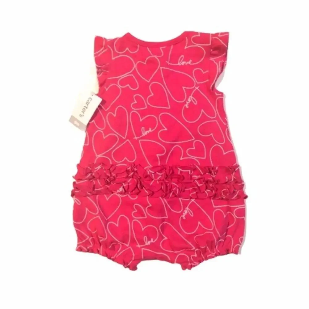 Carter's Heart Graphic One Piece Sz 6M